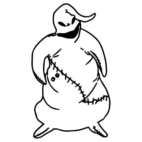 Halloween Oogie Boogie Coloring Pages - Hd Football